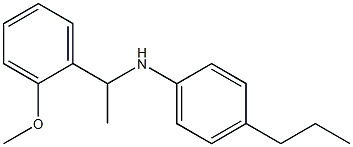 N-[1-(2-methoxyphenyl)ethyl]-4-propylaniline Structure