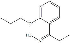 N-[1-(2-propoxyphenyl)propylidene]hydroxylamine Structure