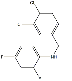 N-[1-(3,4-dichlorophenyl)ethyl]-2,4-difluoroaniline 구조식 이미지