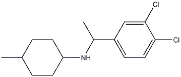N-[1-(3,4-dichlorophenyl)ethyl]-4-methylcyclohexan-1-amine 구조식 이미지