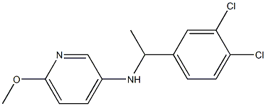 N-[1-(3,4-dichlorophenyl)ethyl]-6-methoxypyridin-3-amine 구조식 이미지