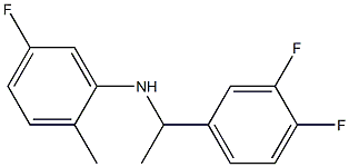 N-[1-(3,4-difluorophenyl)ethyl]-5-fluoro-2-methylaniline Structure