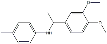 N-[1-(3,4-dimethoxyphenyl)ethyl]-4-methylaniline 구조식 이미지