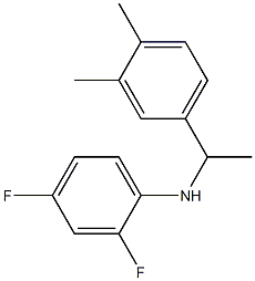 N-[1-(3,4-dimethylphenyl)ethyl]-2,4-difluoroaniline 구조식 이미지