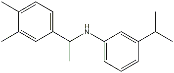 N-[1-(3,4-dimethylphenyl)ethyl]-3-(propan-2-yl)aniline 구조식 이미지