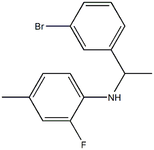 N-[1-(3-bromophenyl)ethyl]-2-fluoro-4-methylaniline 구조식 이미지