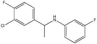 N-[1-(3-chloro-4-fluorophenyl)ethyl]-3-fluoroaniline 구조식 이미지