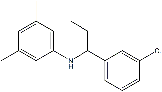 N-[1-(3-chlorophenyl)propyl]-3,5-dimethylaniline 구조식 이미지