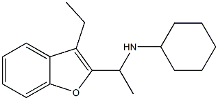 N-[1-(3-ethyl-1-benzofuran-2-yl)ethyl]cyclohexanamine 구조식 이미지