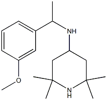 N-[1-(3-methoxyphenyl)ethyl]-2,2,6,6-tetramethylpiperidin-4-amine Structure