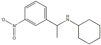 N-[1-(3-nitrophenyl)ethyl]cyclohexanamine 구조식 이미지