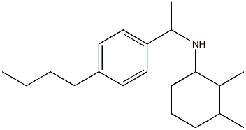 N-[1-(4-butylphenyl)ethyl]-2,3-dimethylcyclohexan-1-amine Structure