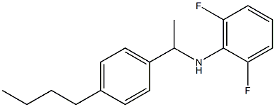 N-[1-(4-butylphenyl)ethyl]-2,6-difluoroaniline 구조식 이미지