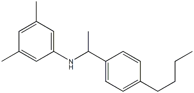 N-[1-(4-butylphenyl)ethyl]-3,5-dimethylaniline 구조식 이미지