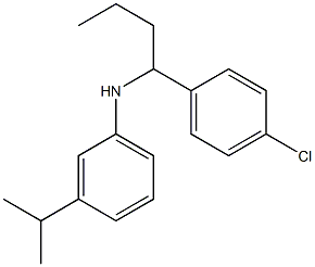 N-[1-(4-chlorophenyl)butyl]-3-(propan-2-yl)aniline Structure