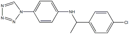 N-[1-(4-chlorophenyl)ethyl]-4-(1H-1,2,3,4-tetrazol-1-yl)aniline Structure