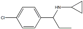 N-[1-(4-chlorophenyl)propyl]-N-cyclopropylamine Structure
