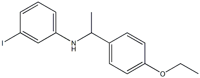 N-[1-(4-ethoxyphenyl)ethyl]-3-iodoaniline 구조식 이미지