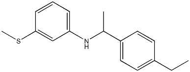 N-[1-(4-ethylphenyl)ethyl]-3-(methylsulfanyl)aniline 구조식 이미지