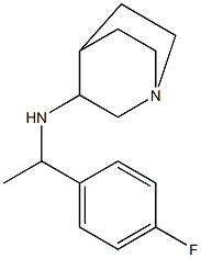 N-[1-(4-fluorophenyl)ethyl]-1-azabicyclo[2.2.2]octan-3-amine 구조식 이미지