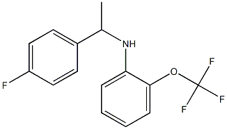 N-[1-(4-fluorophenyl)ethyl]-2-(trifluoromethoxy)aniline Structure