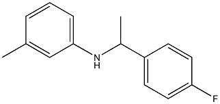 N-[1-(4-fluorophenyl)ethyl]-3-methylaniline 구조식 이미지