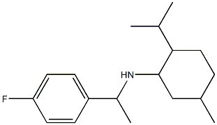 N-[1-(4-fluorophenyl)ethyl]-5-methyl-2-(propan-2-yl)cyclohexan-1-amine 구조식 이미지