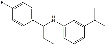 N-[1-(4-fluorophenyl)propyl]-3-(propan-2-yl)aniline 구조식 이미지