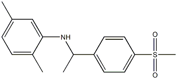 N-[1-(4-methanesulfonylphenyl)ethyl]-2,5-dimethylaniline Structure