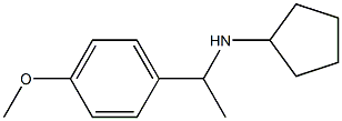 N-[1-(4-methoxyphenyl)ethyl]cyclopentanamine 구조식 이미지