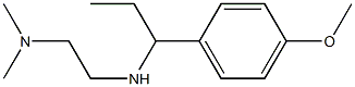 N'-[1-(4-methoxyphenyl)propyl]-N,N-dimethylethane-1,2-diamine 구조식 이미지