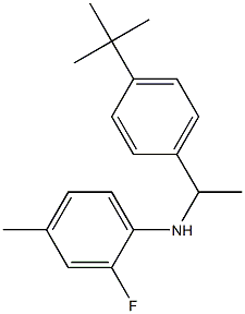 N-[1-(4-tert-butylphenyl)ethyl]-2-fluoro-4-methylaniline Structure