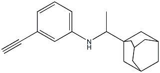 N-[1-(adamantan-1-yl)ethyl]-3-ethynylaniline Structure