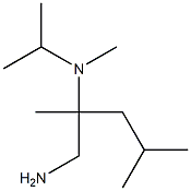 N-[1-(aminomethyl)-1,3-dimethylbutyl]-N-isopropyl-N-methylamine 구조식 이미지