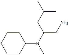 N-[1-(aminomethyl)-3-methylbutyl]-N-cyclohexyl-N-methylamine 구조식 이미지