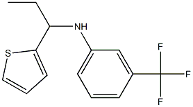 N-[1-(thiophen-2-yl)propyl]-3-(trifluoromethyl)aniline 구조식 이미지