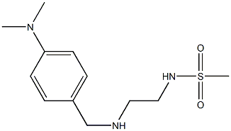 N-[2-({[4-(dimethylamino)phenyl]methyl}amino)ethyl]methanesulfonamide Structure