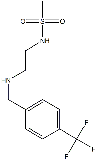 N-[2-({[4-(trifluoromethyl)phenyl]methyl}amino)ethyl]methanesulfonamide 구조식 이미지