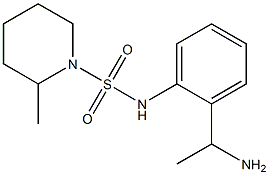 N-[2-(1-aminoethyl)phenyl]-2-methylpiperidine-1-sulfonamide 구조식 이미지