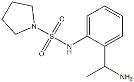 N-[2-(1-aminoethyl)phenyl]pyrrolidine-1-sulfonamide 구조식 이미지