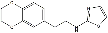N-[2-(2,3-dihydro-1,4-benzodioxin-6-yl)ethyl]-1,3-thiazol-2-amine Structure