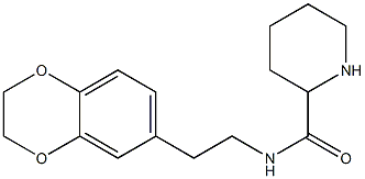 N-[2-(2,3-dihydro-1,4-benzodioxin-6-yl)ethyl]piperidine-2-carboxamide Structure