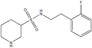 N-[2-(2-fluorophenyl)ethyl]piperidine-3-sulfonamide Structure