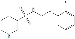 N-[2-(2-fluorophenyl)ethyl]piperidine-3-sulfonamide 구조식 이미지