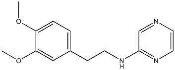 N-[2-(3,4-dimethoxyphenyl)ethyl]pyrazin-2-amine 구조식 이미지