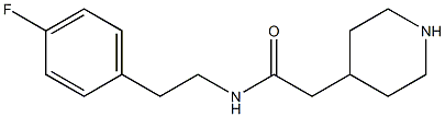 N-[2-(4-fluorophenyl)ethyl]-2-piperidin-4-ylacetamide 구조식 이미지