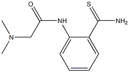 N-[2-(aminocarbonothioyl)phenyl]-2-(dimethylamino)acetamide Structure