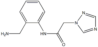 N-[2-(aminomethyl)phenyl]-2-(1H-1,2,4-triazol-1-yl)acetamide 구조식 이미지