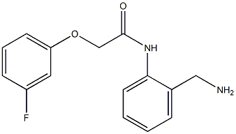 N-[2-(aminomethyl)phenyl]-2-(3-fluorophenoxy)acetamide Structure