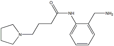 N-[2-(aminomethyl)phenyl]-4-pyrrolidin-1-ylbutanamide Structure